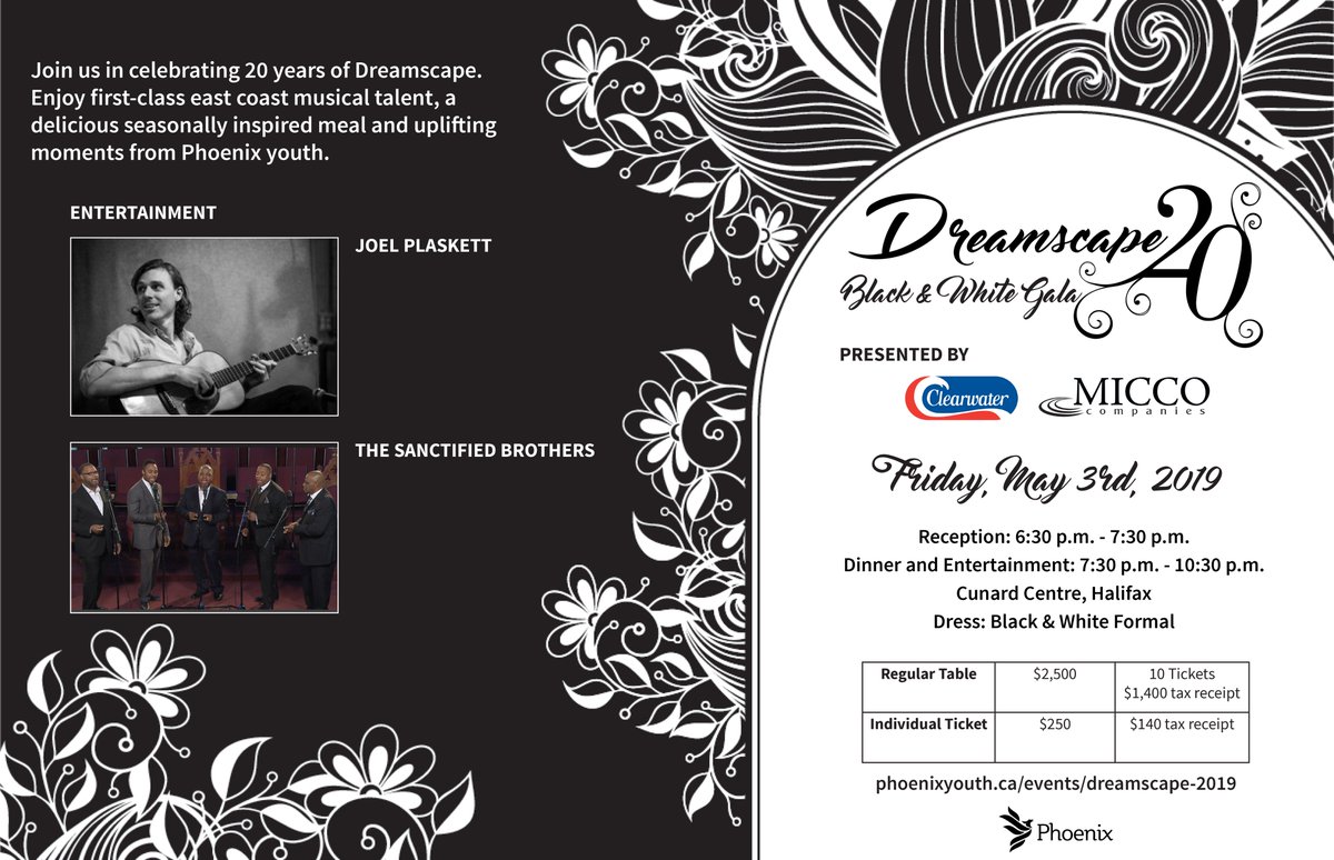 Join us for #Dreamscape renewed as a black-tie gala for the 20th anniversary. It's a special event that you don't want to miss! Performances by Joel P