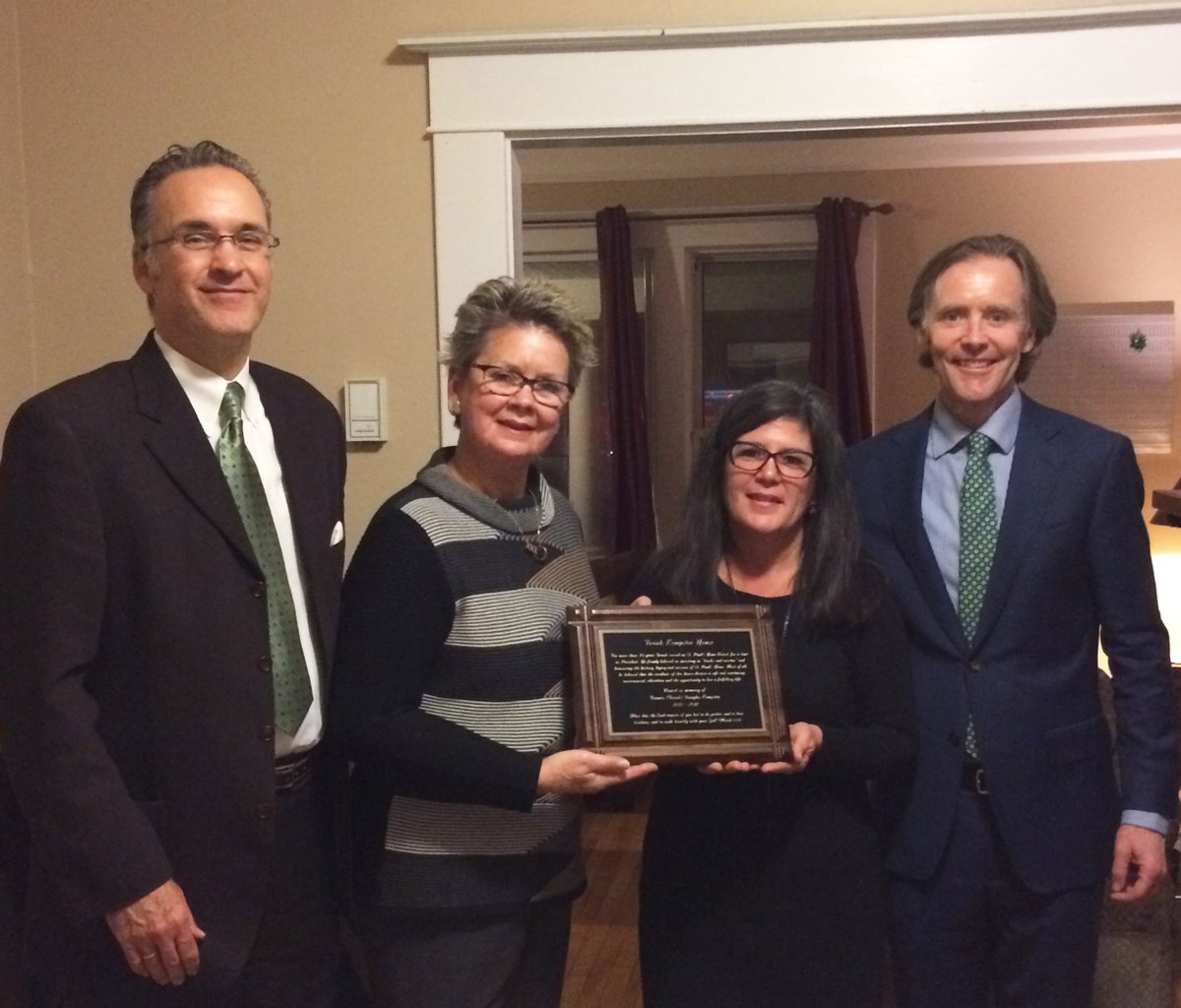 Last evening St. Paul's Home honoured the late Frank Kempster by naming one home they generously provide to the Phoenix in his name. He leaves a beaut