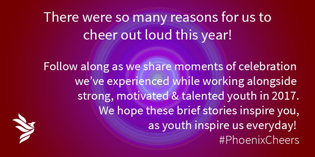 "A young person is able to participate in a job placement that will help to confirm her career choice." #PhoenixCheers #youthmatter https://t.co/PswKO