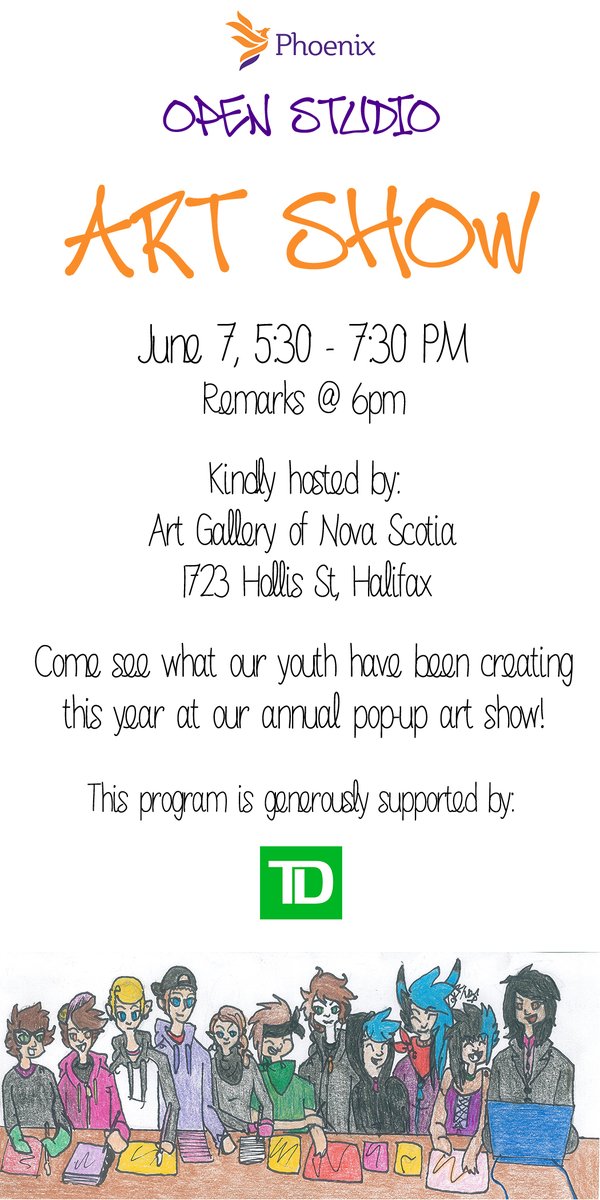 #Tonight is our Open Studio Art Show! Pop by and check out the amazing #art our youth have created this year. #youthmatter #Halifax #artmatters https: