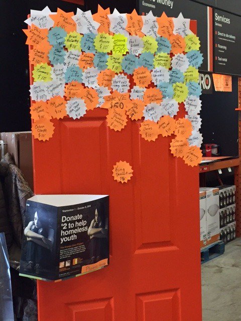 As you’re shopping @HomeDepot for all of your summer projects and renovations, consider donating in support of youth. Purchase a “door” for $2 as part