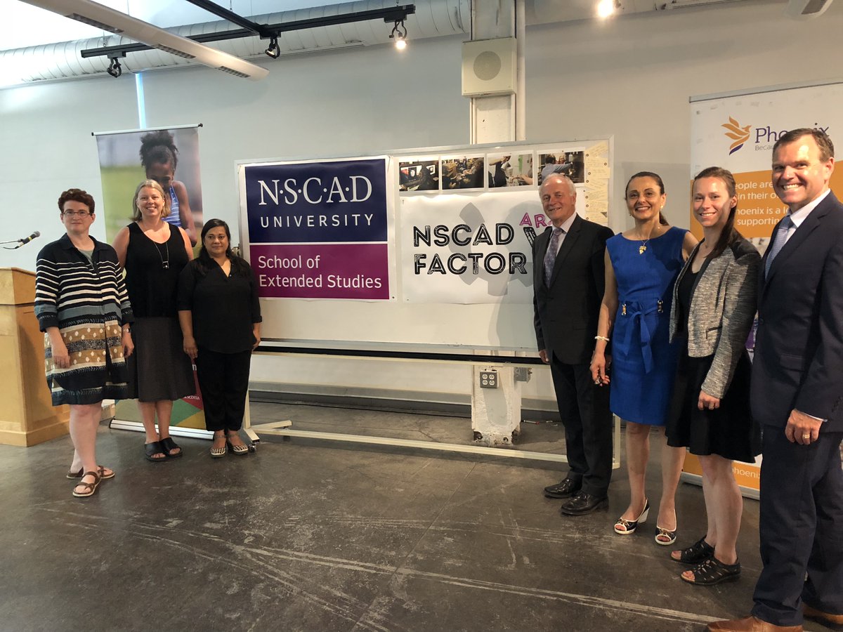 Art! Yesterday @NSCAD received funds to continue the ART Factory program in partnership with Phoenix! ART Factory combines empowering art projects wit