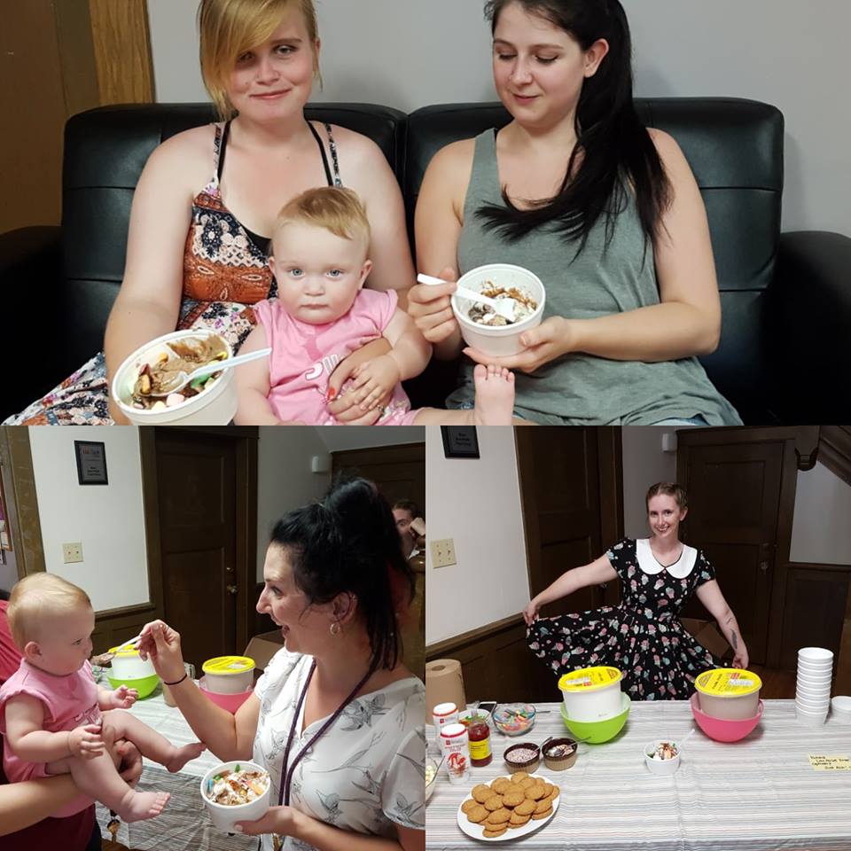 Enjoying cold treats! Youth and staff at the Phoenix Centre for Youth ending one of the hottest weeks of the summer with an ice cream social, yum! #Ha