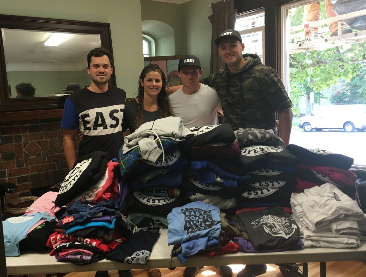 We can't say enough great things about these guys, they truly rock! Thanks @AlexMacleanECL and @EASTCOASTLIFEST for donating over 200 items of clothin