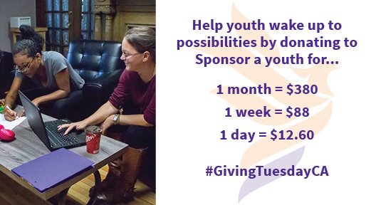 Help youth wake up to possibilities by donating to Phoenix on #GivingTuesdayCA. Your gift will provide youth with access to Phoenix’s services from ad