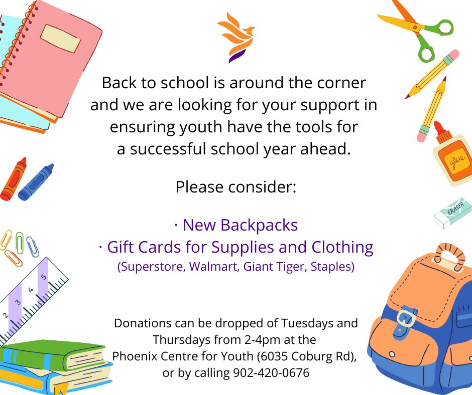 We’re calling out to our amazing community for support as youth prepare to head #backtoschool! https://t.co/D2BSdNXF1P